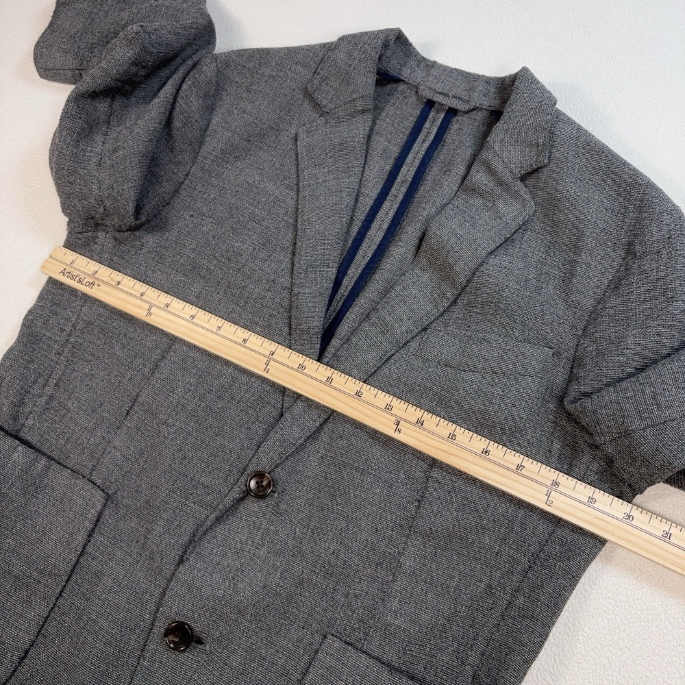 Bonobos Vitale Barberis Canonico Wool Blazer Jacket Men's 38S Gray Standard Fit - Picture 10 of 16